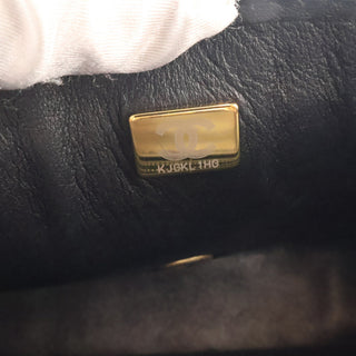 Chanel CC Woven Lambskin and Viscose Houndstooth Single Flap