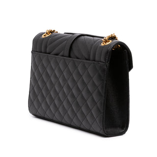Saint Laurent Medium Grain De Poudre Triquilt Monogram Envelope Bag