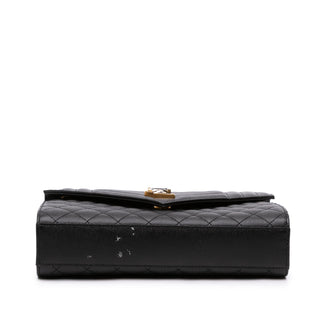 Saint Laurent Medium Grain De Poudre Triquilt Monogram Envelope Bag