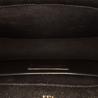 Saint Laurent Medium Grain De Poudre Triquilt Monogram Envelope Bag
