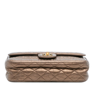 Chanel Paris Dallas Metallic Calfskin Embossed Logo Flap