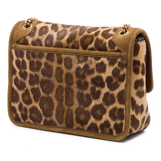Saint Laurent Baby Pony Hair Leopard Print Niki