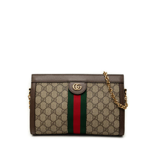 Gucci Small GG Supreme Web Ophidia Chain Crossbody
