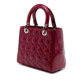 Dior Medium Patent Cannage Lady Dior