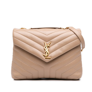Saint Laurent Medium Matelasse Calfskin Monogram LouLou Shoulder Bag