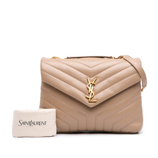 Saint Laurent Medium Matelasse Calfskin Monogram LouLou Shoulder Bag