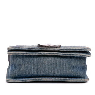 Chanel Small Quilted Denim Boy Flap