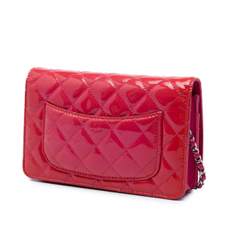 Chanel Bicolor Classic Patent Wallet on Chain