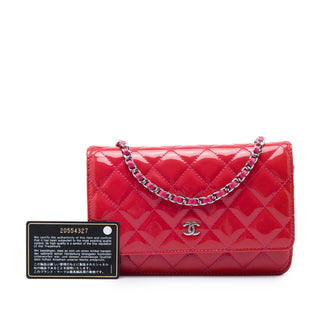 Chanel Bicolor Classic Patent Wallet on Chain