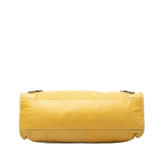 Balenciaga Lambskin Motocross Classic City Satchel