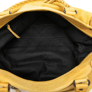 Balenciaga Lambskin Motocross Classic City Satchel