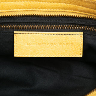 Balenciaga Lambskin Motocross Classic City Satchel