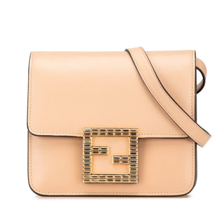 Fendi Leather Crystal Fab Crossbody