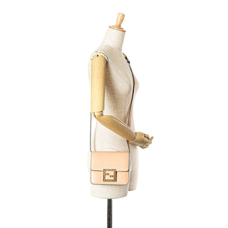 Fendi Leather Crystal Fab Crossbody