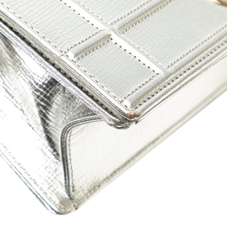 Dior Small Metallic Grained Calfskin Diorama Flap