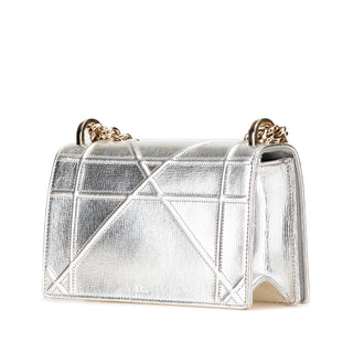 Dior Small Metallic Grained Calfskin Diorama Flap