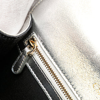 Dior Small Metallic Grained Calfskin Diorama Flap