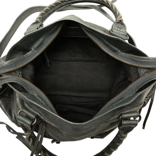 Balenciaga Lambskin Motocross Classic Town Satchel