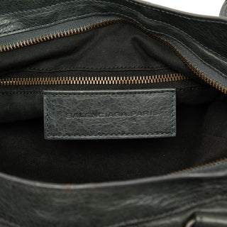 Balenciaga Lambskin Motocross Classic Town Satchel