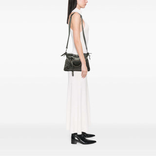 Balenciaga Lambskin Motocross Classic Town Satchel
