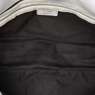 Fendi Zucca Embossed Leather Baguette Satchel