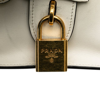 Prada Saffiano And City Calf Esplanade Satchel