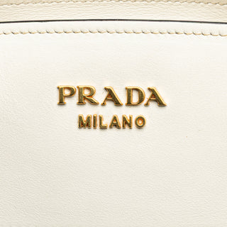 Prada Saffiano And City Calf Esplanade Satchel
