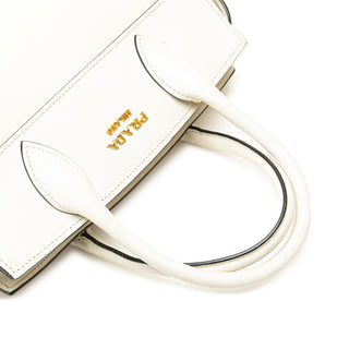 Prada Saffiano And City Calf Esplanade Satchel