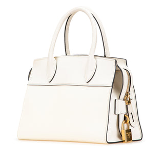 Prada Saffiano And City Calf Esplanade Satchel