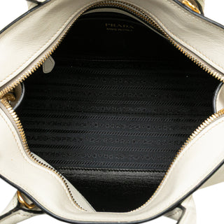 Prada Saffiano And City Calf Esplanade Satchel