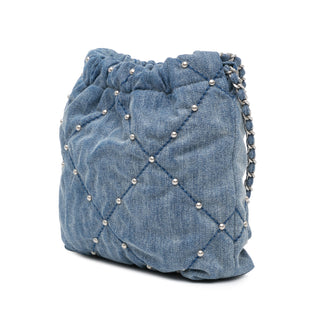 Chanel Mini Denim Studded 22 Handbag