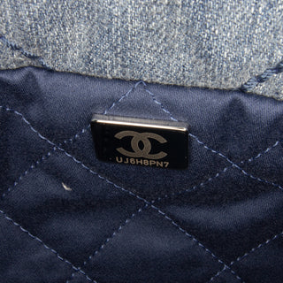 Chanel Mini Denim Studded 22 Handbag