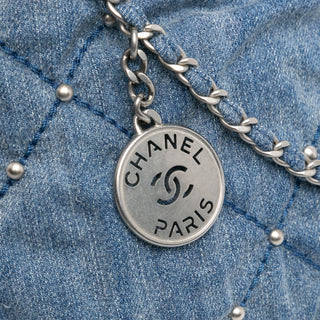 Chanel Mini Denim Studded 22 Handbag