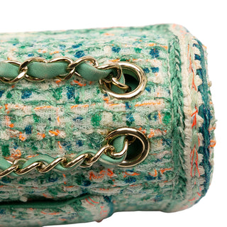 Chanel Medium Classic Quilted Tweed Braided Double Flap