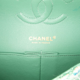 Chanel Medium Classic Quilted Tweed Braided Double Flap