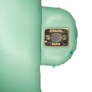 Chanel Medium Classic Quilted Tweed Braided Double Flap