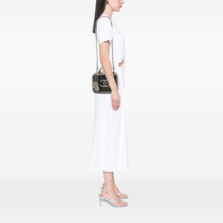 Chanel Small Caviar Striped CC Filigree Vanity Case