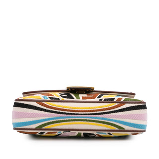 Fendi Sarah Coleman Zucca Embroidered Canvas