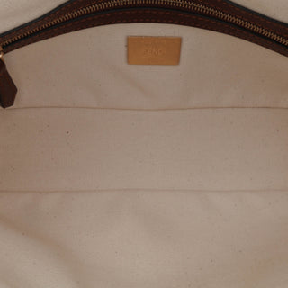 Fendi Sarah Coleman Zucca Embroidered Canvas