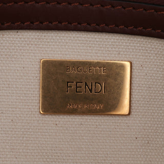 Fendi Sarah Coleman Zucca Embroidered Canvas