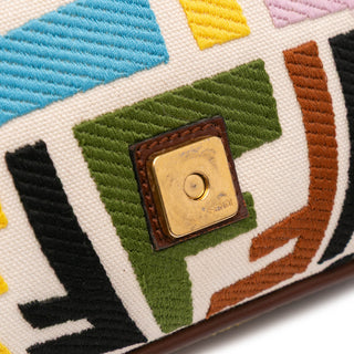 Fendi Sarah Coleman Zucca Embroidered Canvas