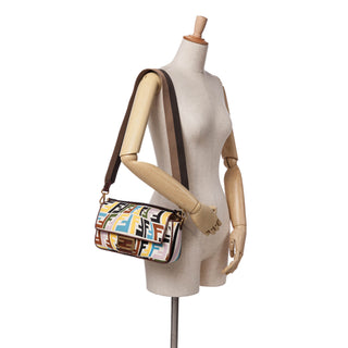 Fendi Sarah Coleman Zucca Embroidered Canvas