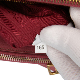 Prada Small Saffiano Lux Galleria Double Zip Satchel
