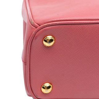 Prada Small Saffiano Lux Galleria Double Zip Satchel