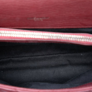 Saint Laurent Medium Chevron Sheepskin Monogram College Satchel