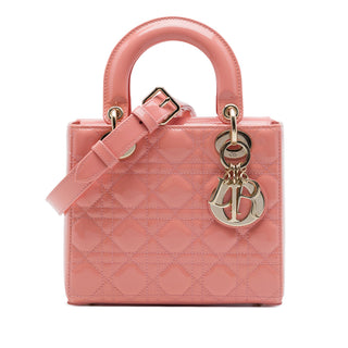 Dior Small Patent Cannage Lady Dior