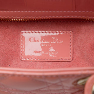 Dior Small Patent Cannage Lady Dior