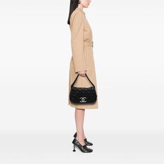 Chanel CC Quilted Lambskin Hidden Chain Flap