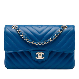 Chanel Small Classic Chevron Lambskin Double Flap