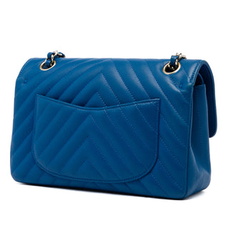 Chanel Small Classic Chevron Lambskin Double Flap